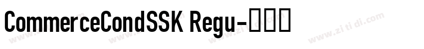 CommerceCondSSK Regu字体转换